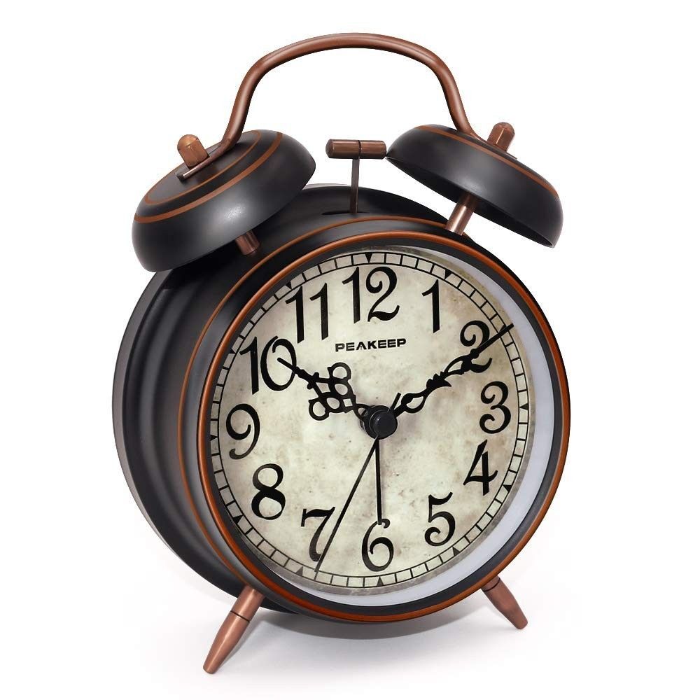 Peakeep Retro Twin Bell Alarm Clock